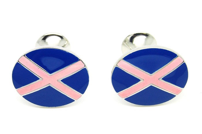 Gemelos  de Bandera Pink Cross