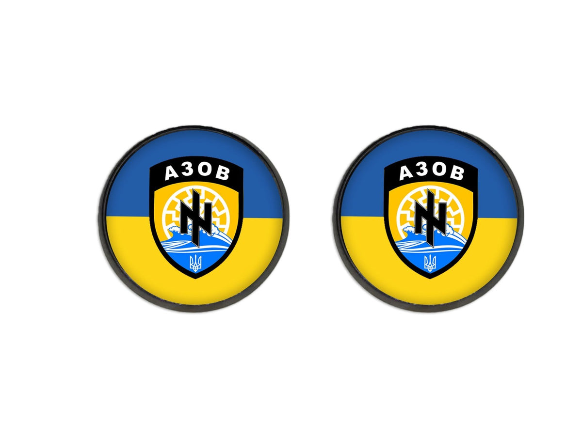 Pin de solapa AZOV bandera de ucrania en Magglas