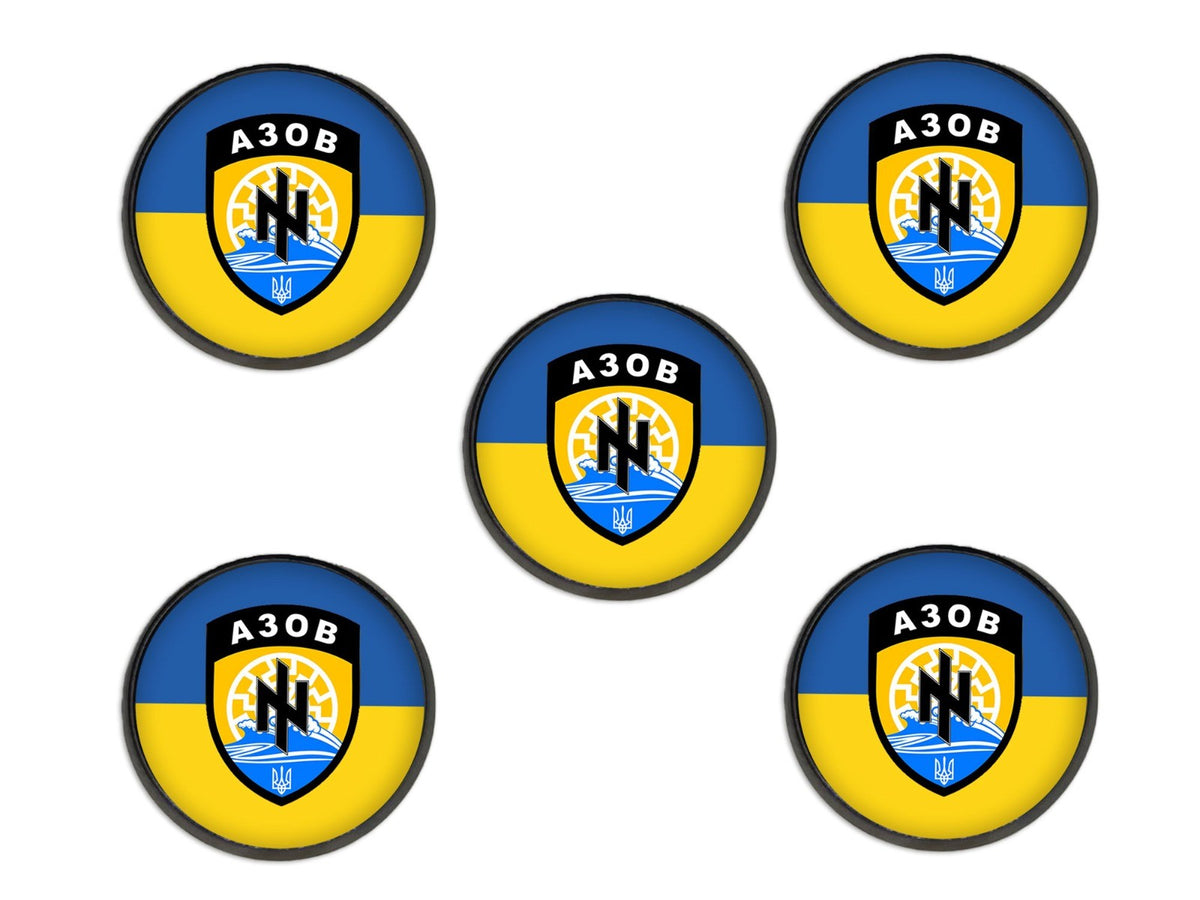 Pin de solapa AZOV bandera de ucrania en Magglas
