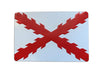 Placa decorativa de la Cruz de Borgoña bandera antigua de España