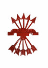 Broche Falange Española Rojo 55mm Recreación Histórica-Réplica Militar