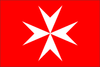 Bandera Cruz Hospitalaria 90x150cm