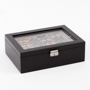 Caja de Coleccionista de Gemelos 70 pares Color Negro Piano