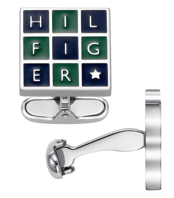 Gemelos Tommy Hilfiger Cuadrado Verde y Azul