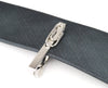 Pasador de corbata Clip Plateado