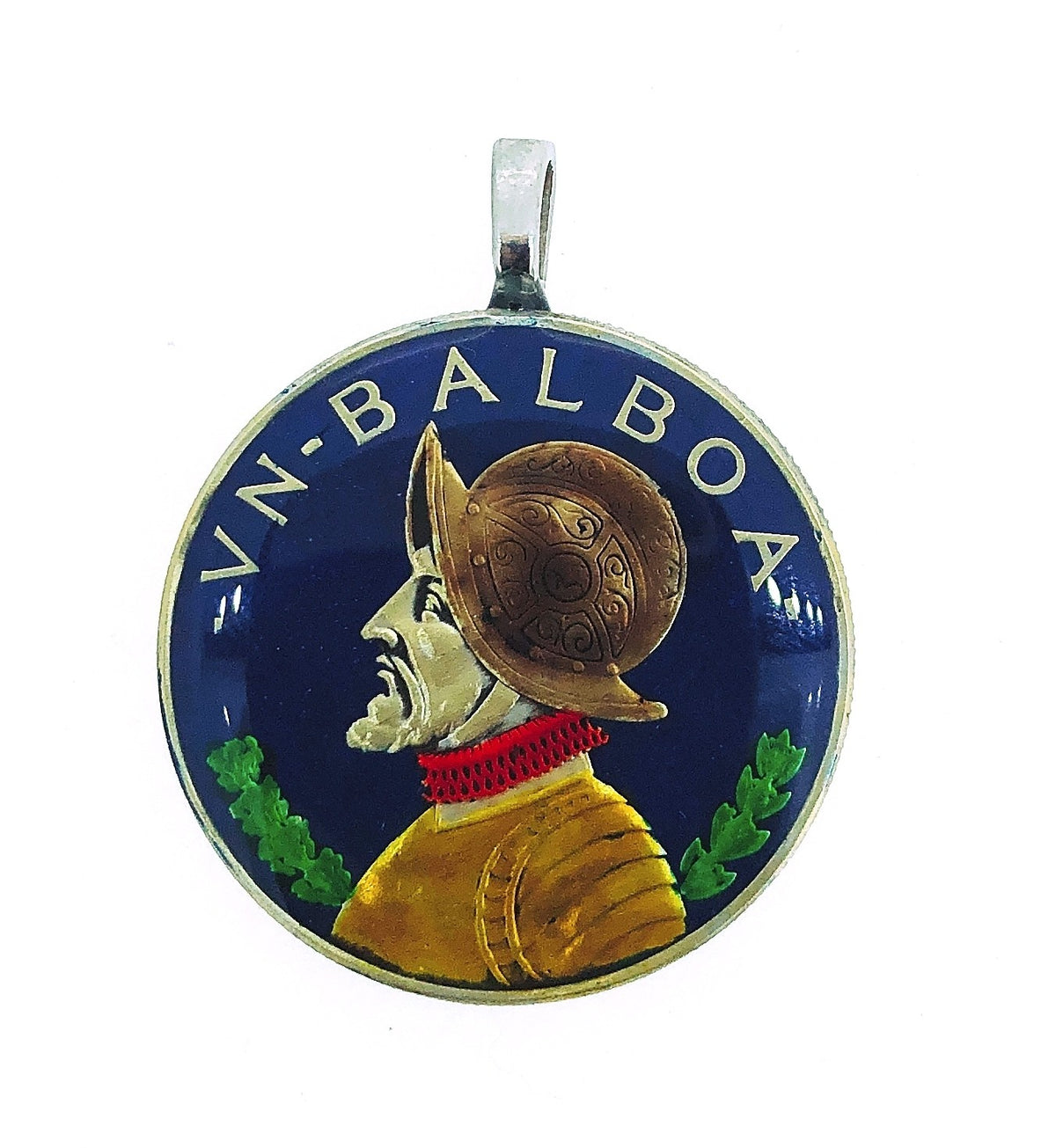 Colgante Replica moneda de Vasco Nuñez de Balboa Panama