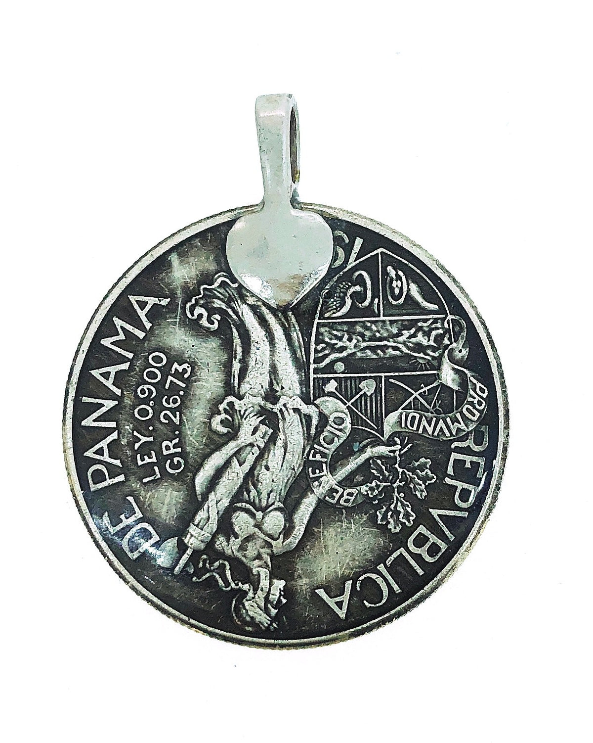 Colgante Replica moneda de Vasco Nuñez de Balboa Panama