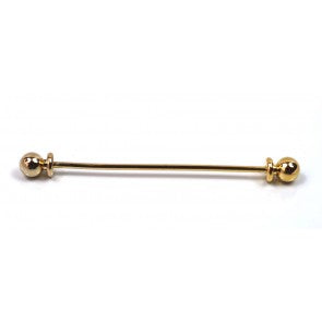 Collar Bar Alfiler de Cuello Gold Rounded End