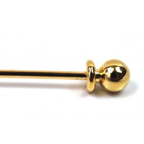 Collar Bar Alfiler de Cuello Gold Rounded End