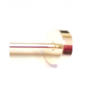 Collar Bar Alfiler de Cuello Rounded and Plain Chrome End