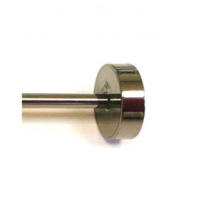 Collar Bar Alfiler de Cuello Rounded and Plain Black Gun Metal End (Negro)