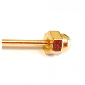 Collar Bar Alfiler de Cuello Screw Golden End