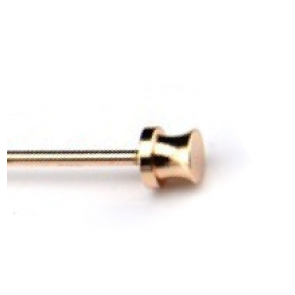 Collar Bar Alfiler de Cuello Steel Golden Hat End