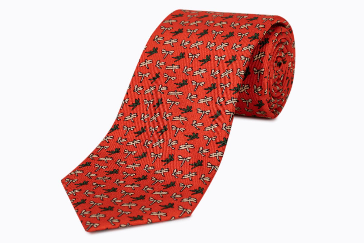 Corbata de Seda Twill El Cano Roja