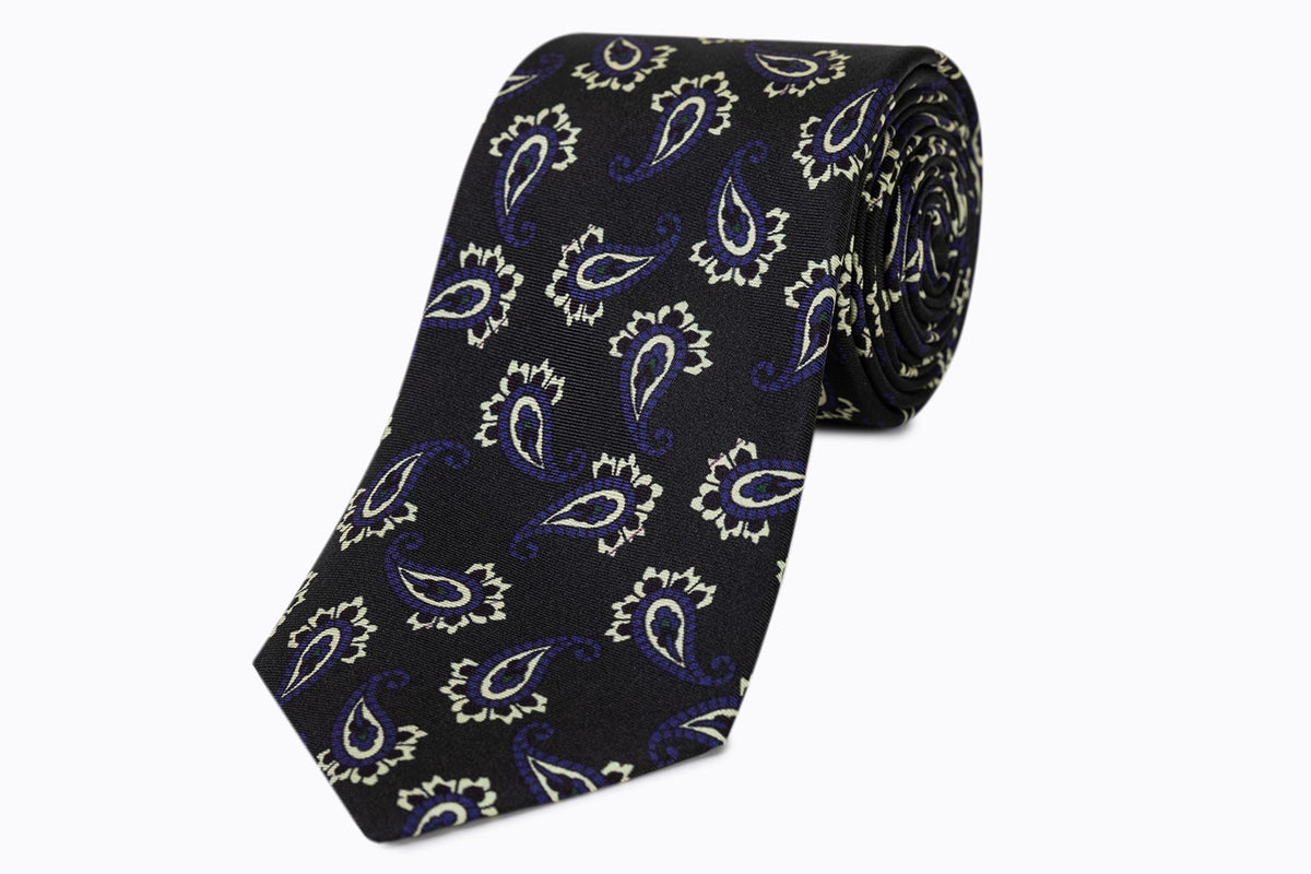 Corbata de Seda Twill Estampado Batapore Verde