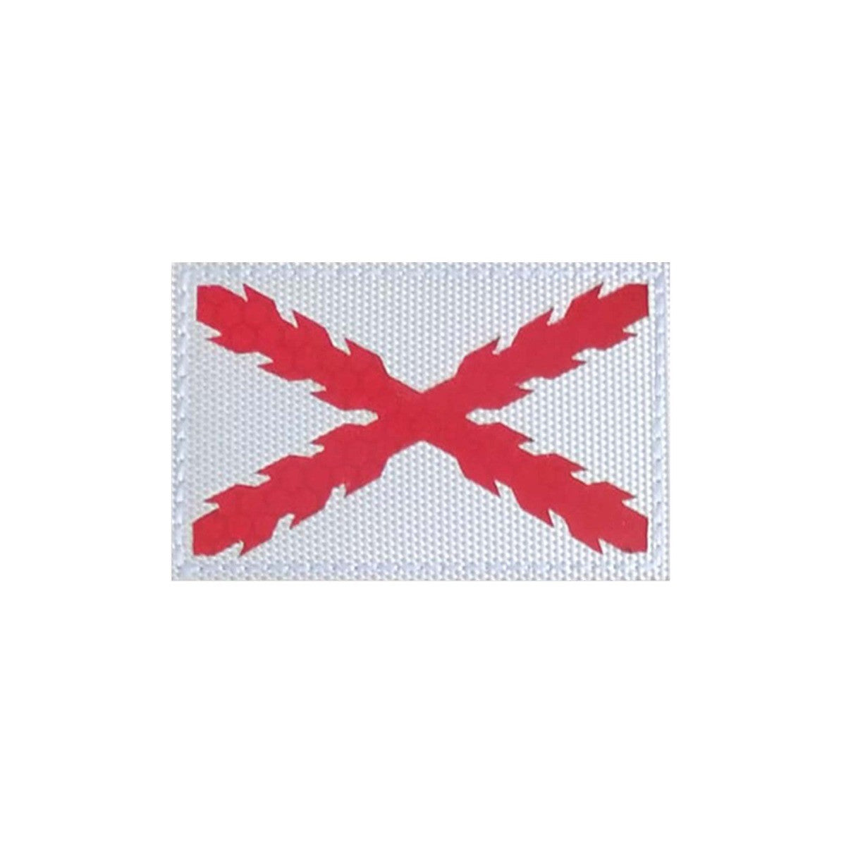 Parches Cruz de Borgoña Hook and Loop reflectantes - tamaño: 8x5cm