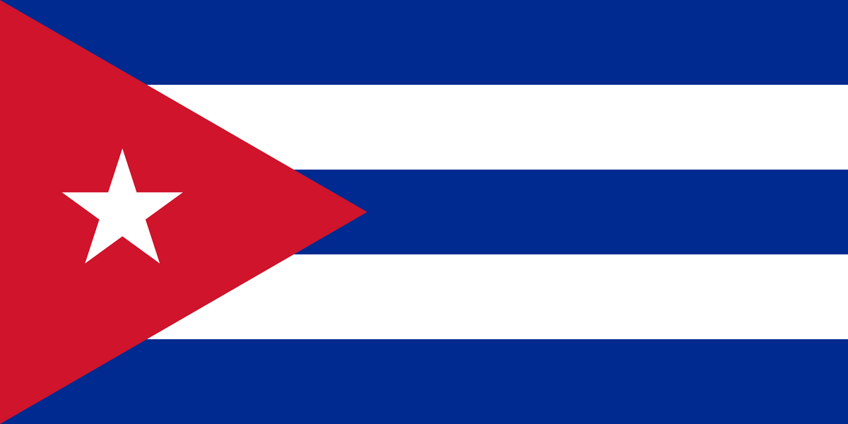 Bandera Cuba 90x150cm
