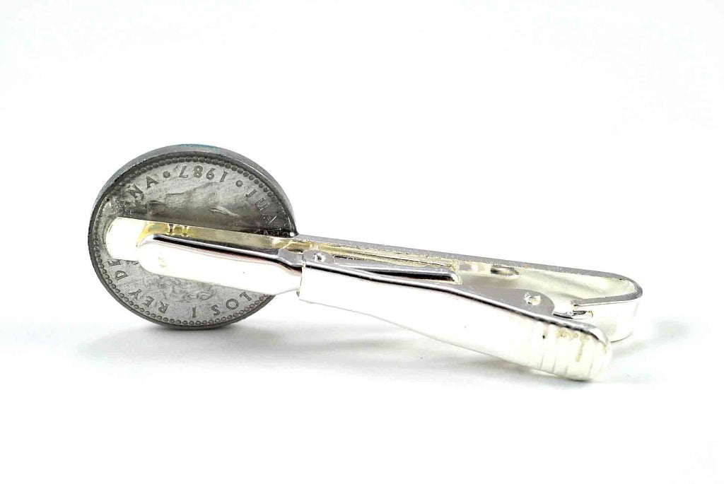 Pasador de Corbata Peseta 1987 Aluminio