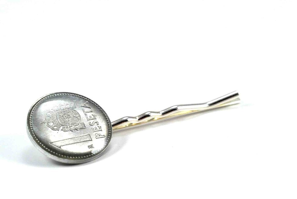 Pasador de Corbata Peseta 1987 Aluminio II