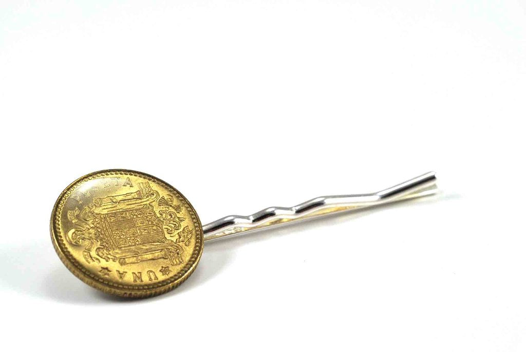 Pasador de Corbata Peseta Rubia
