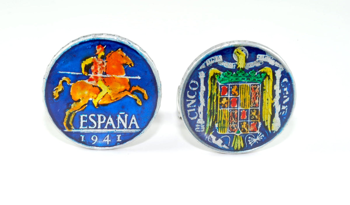 Gemelos de monedas 5 céntimos 1941 años 40