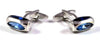 Gemelos Wedding Steel Crystal Blue