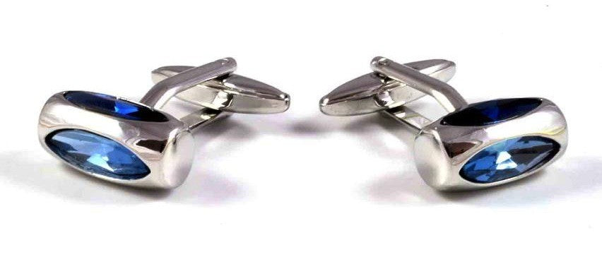 Gemelos Wedding Steel Crystal Blue