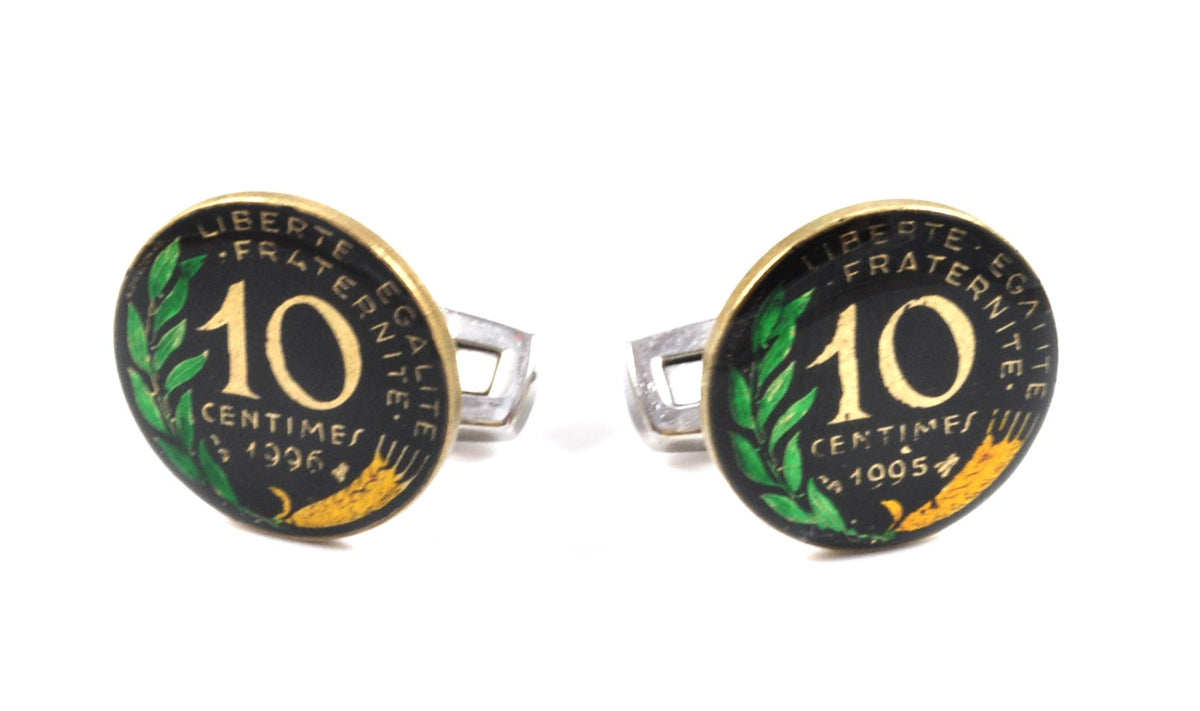 Gemelos Moneda 10 céntimos Franceses