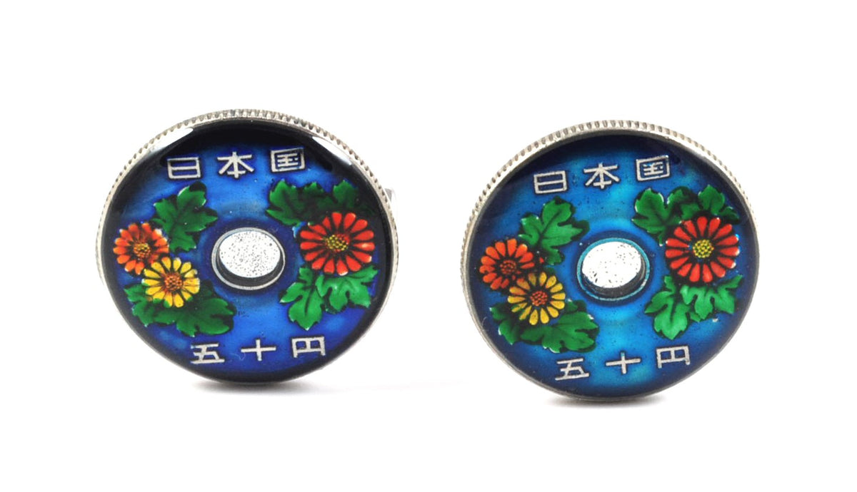 Gemelos para camisa Moneda Japonesa de 50 Yenes