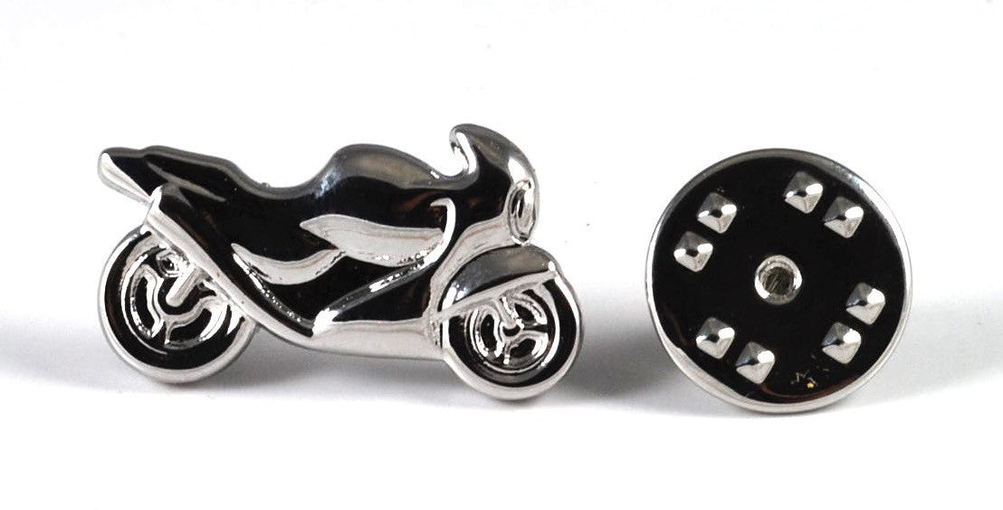 Pin Moto Plateada