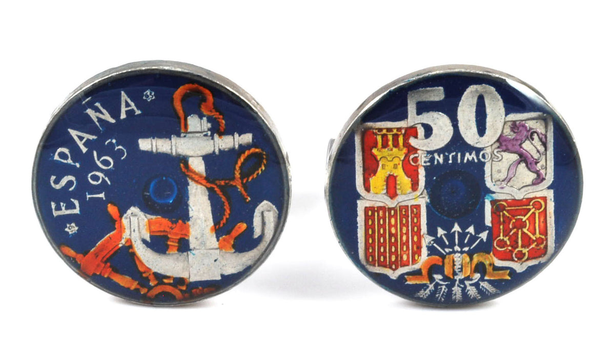 Gemelos Moneda 50 Céntimos Españoles 1963