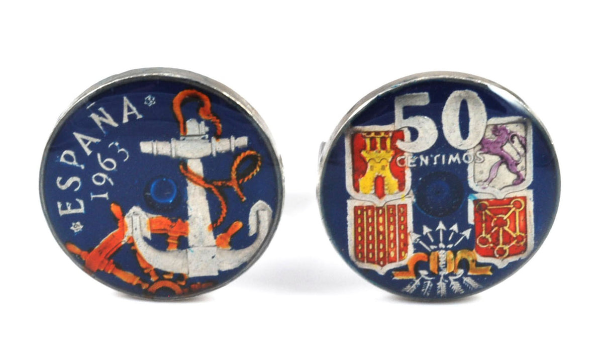 Gemelos Moneda 50 Céntimos Españoles 1963