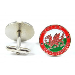 Gemelos Scooterist Gales - Scooterist Wales Cufflinks