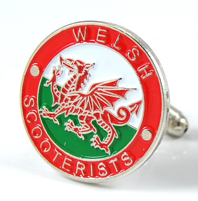 Gemelos Scooterist Gales - Scooterist Wales Cufflinks