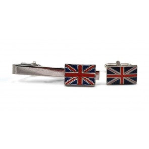Pasador de Corbata y Gemelos  Bandera de Reino Unido