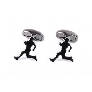 Gemelos Runner Acero Negro