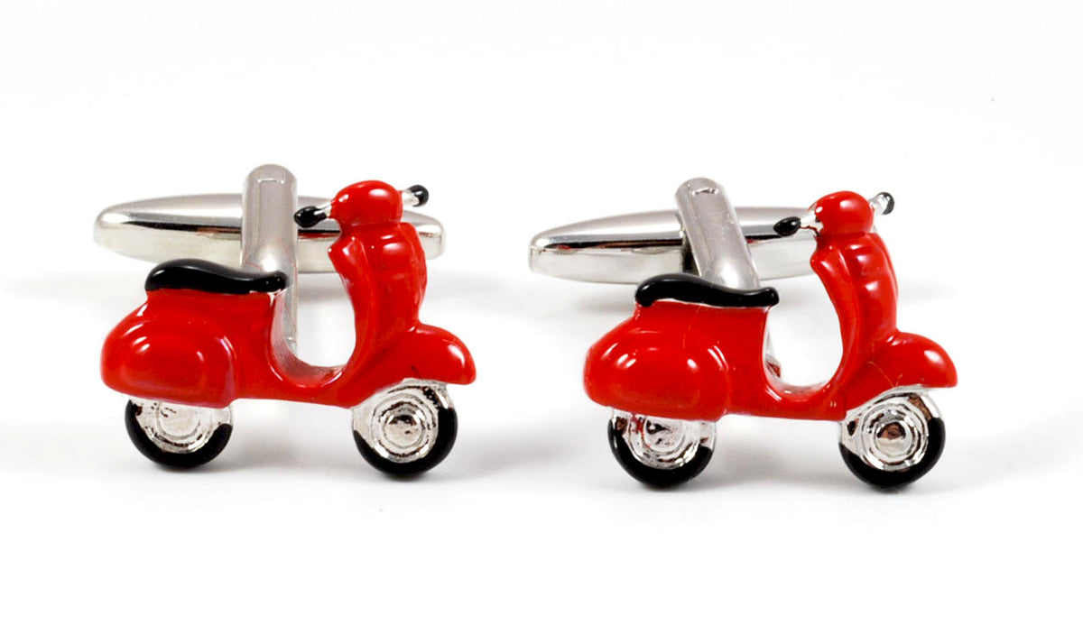 Gemelos para camisa Scooter Vespa Roja