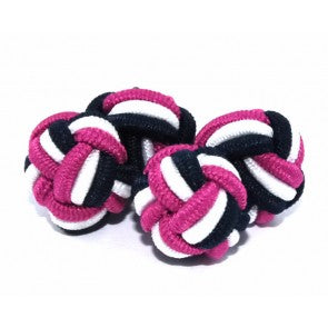 Borla Bola Rosa, Blanco y Azul Marino