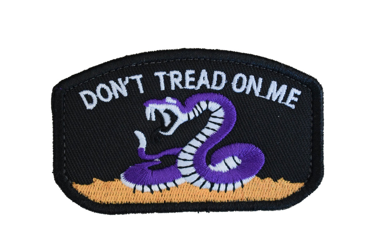 Parche Hook and Loop Dont tread on me- Color Negro - 78x49mm