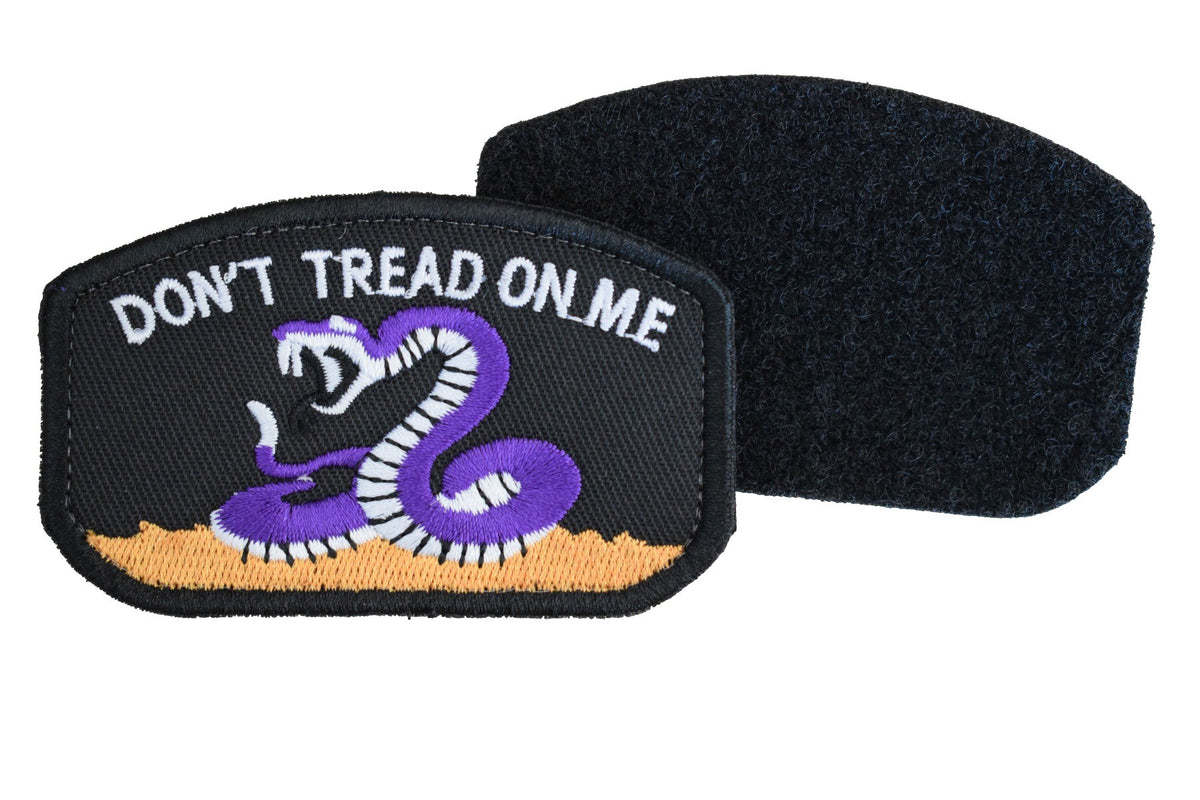 Parche Hook and Loop Dont tread on me- Color Negro - 78x49mm