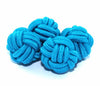 Gemelos Borla Bola Azul Celeste