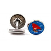Gemelos para camisa moneda Elizabeth Isle Man