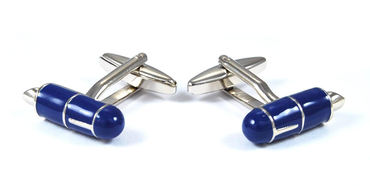 Gemelos Pluma Estilográfica Azul