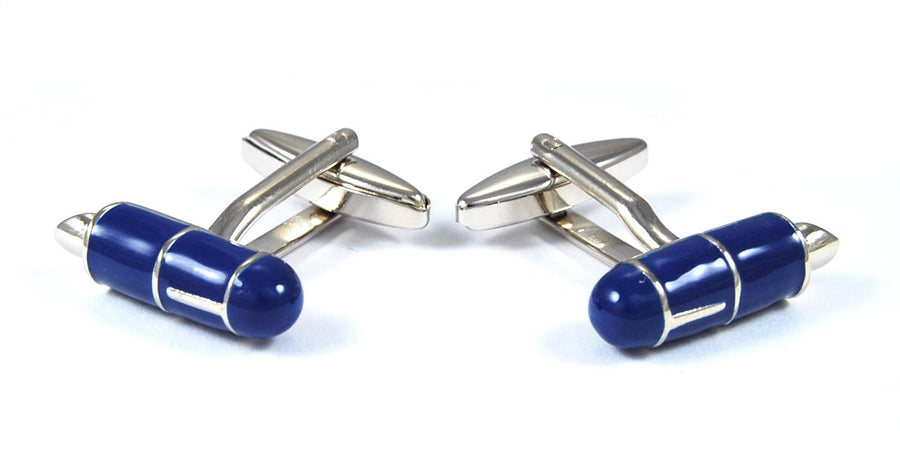 Gemelos Pluma Estilográfica Azul