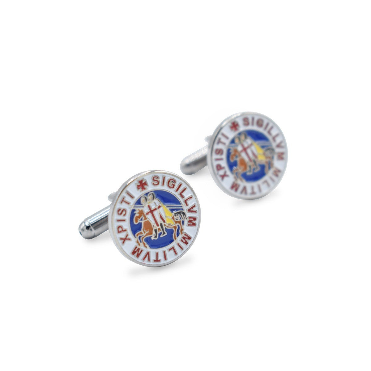 Gemelos para Camisa Sello de los Caballeros Templarios Xpisti Sigillum Militum