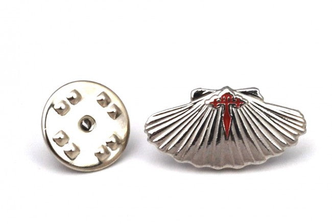 Pin de Traje Concha del Peregrino con Escudo de Santiago