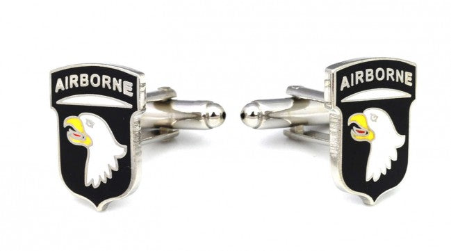 Gemelos de Camisa 101 División Amerícana Aerotransportada 101st US Airborne Division Cufflinks