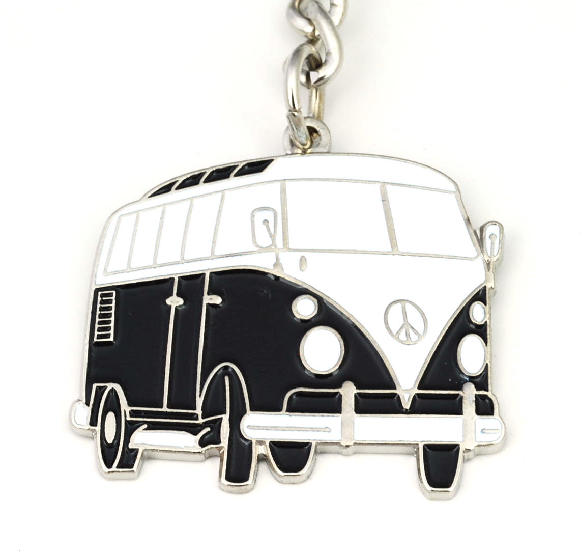 Llavero Furgoneta VW Hippie Negra