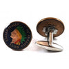 Gemelos para camisa Replica Moneda One Cent USA Indian Head
