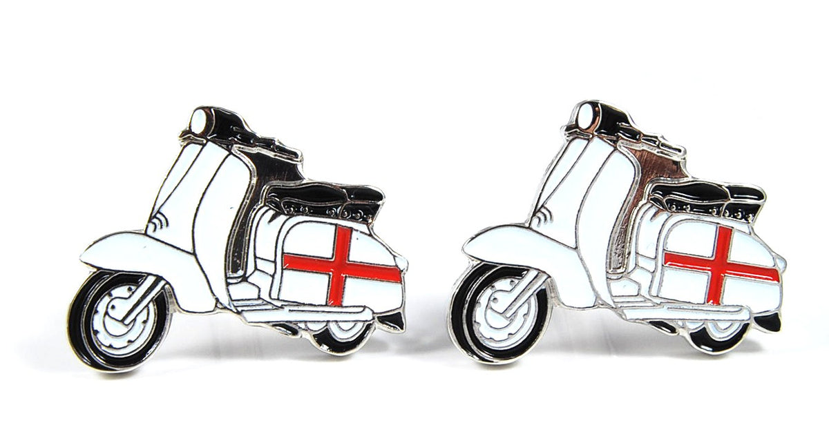 Gemelos Lambretta-Vespa Cruz San Jorge (England)